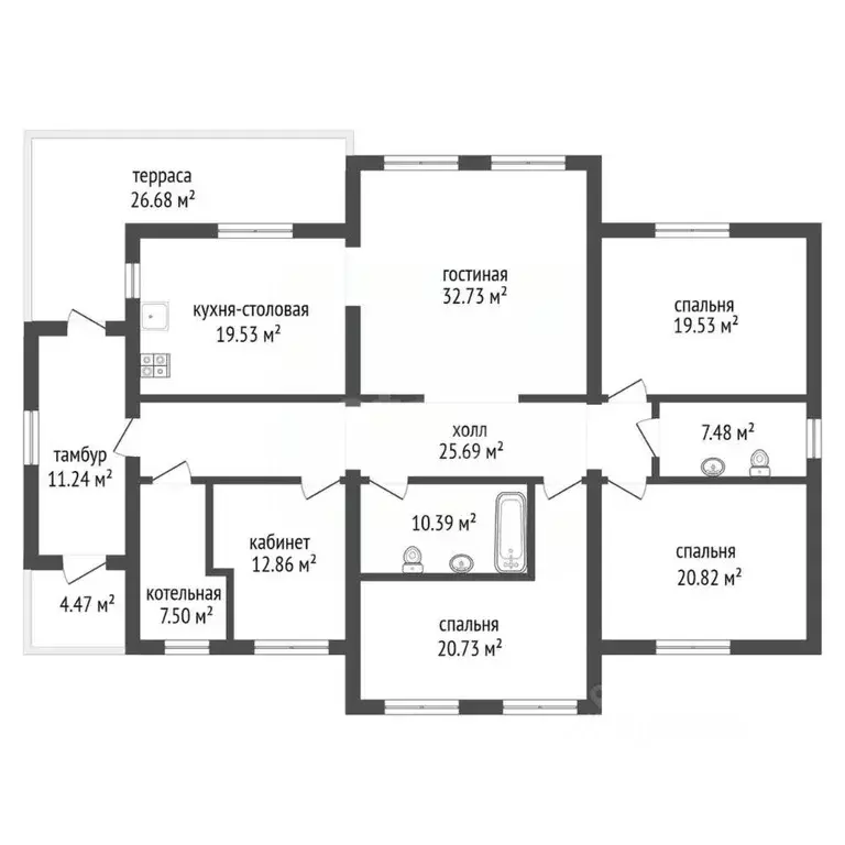 Дом в Калужская область, Ферзиковский район, Грабцево с/пос, д. ... - Фото 1