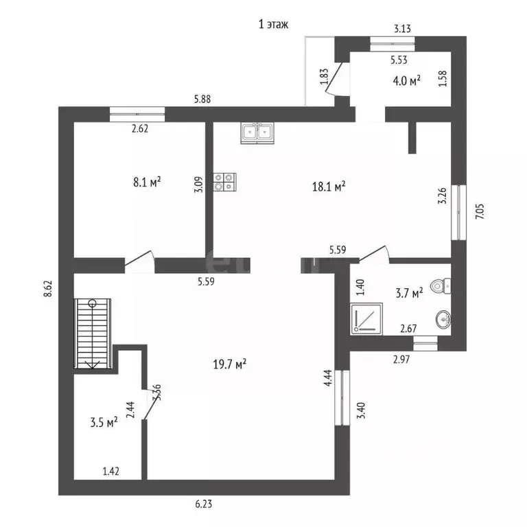 Дом в Калининградская область, Гурьевский муниципальный округ, Парус ... - Фото 1