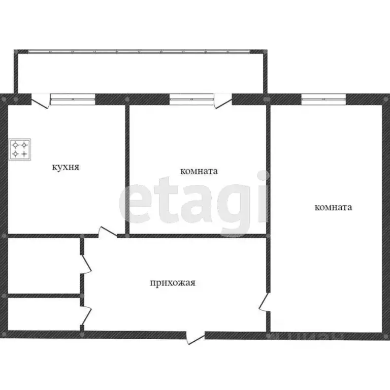 2-к кв. Костромская область, Кострома Никитская ул., 98 (46.7 м) - Фото 1