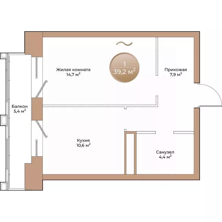 1-к кв. Красноярский край, Красноярск ул. Партизана Железняка (39.2 м) - Фото 0