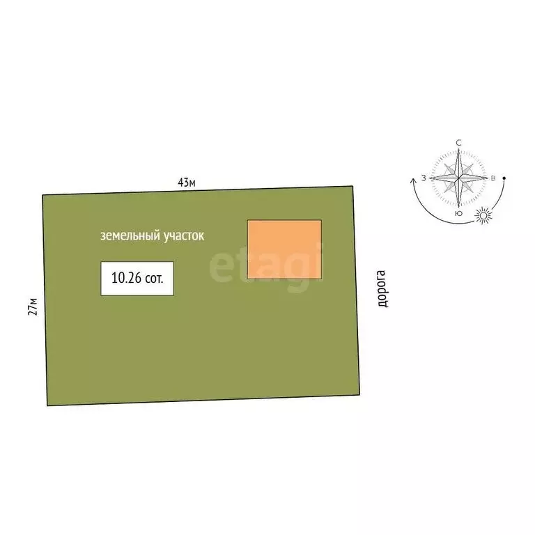 Дом в Вилино, улица Фурманова (65.7 м) - Фото 2