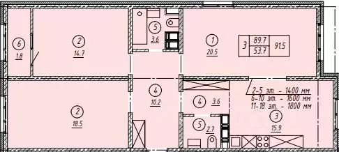 3-к кв. Оренбургская область, Оренбург ул. Автомобилистов, 15 (90.0 м) - Фото 1