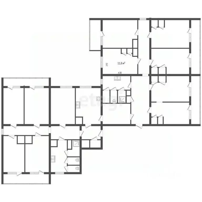 Комната Санкт-Петербург просп. Большевиков, 11/19 (12.0 м) - Фото 2