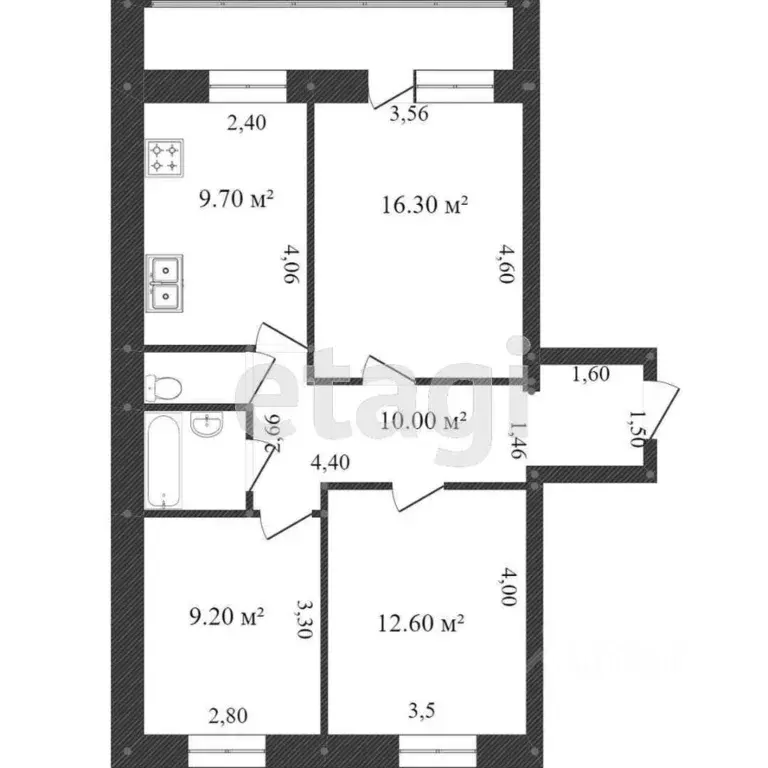 Комната Хабаровский край, Хабаровск ул. Джамбула, 34 (12.4 м) - Фото 1