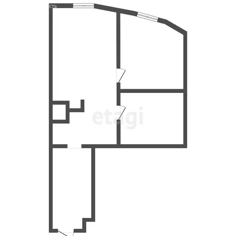 1-комнатная квартира: Санкт-Петербург, проспект Королёва, 21к1 (46 м) - Фото 1