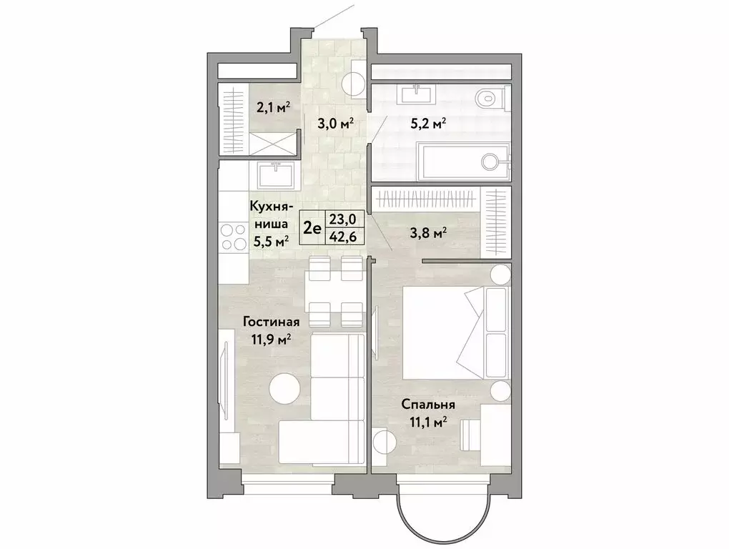 1-комнатная квартира: Москва, НАО, район Коммунарка, проспект Куприна ... - Фото 0