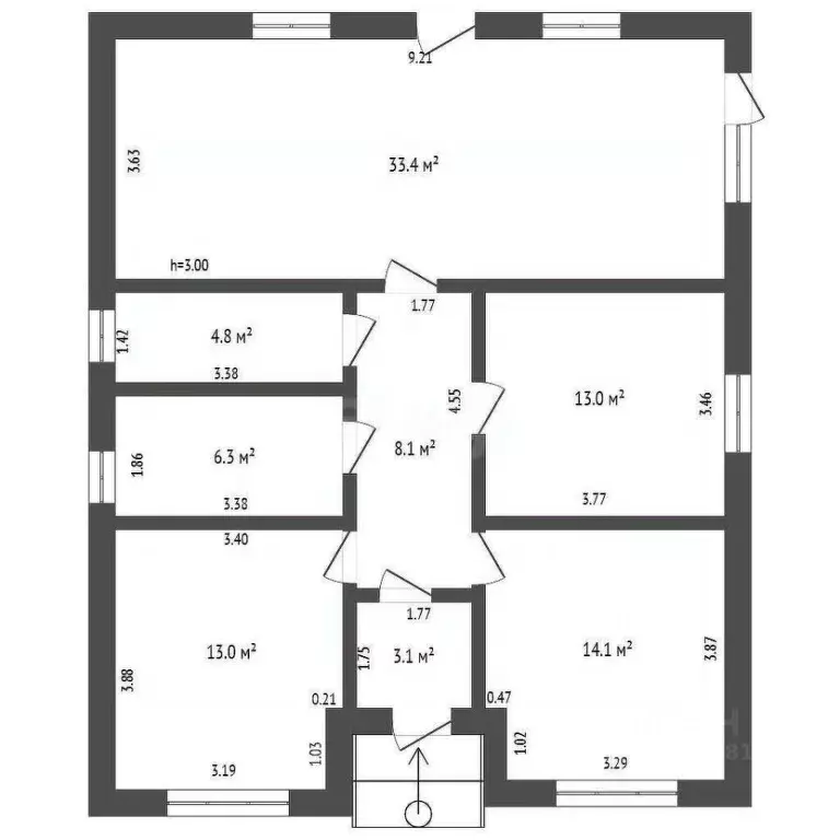 Дом в Ростовская область, Азовский район, Обильненское с/пос, пос. ... - Фото 2