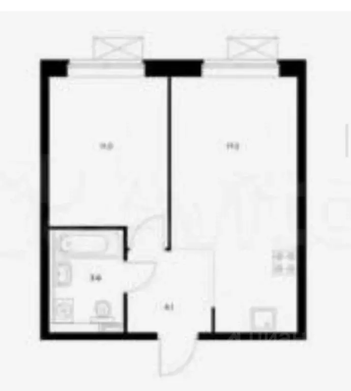 2-к кв. Москва Новохохловская ул., 15к2 (35.0 м) - Фото 1