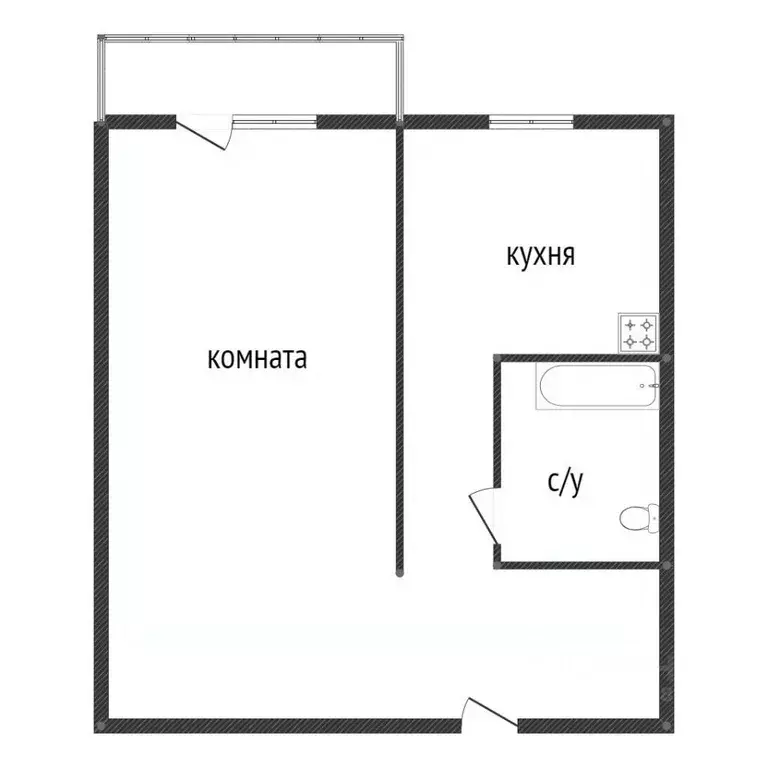 1-к кв. Пермский край, Пермь ул. Крисанова, 27 (33.0 м) - Фото 1