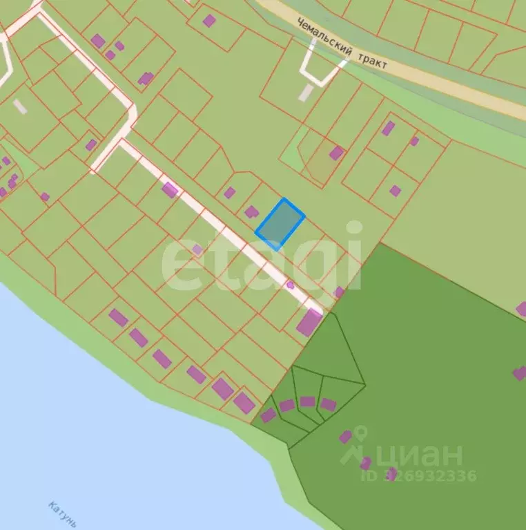 Участок в Алтай, Чемальский район, с. Чепош ул. Молодежная, 21 (10.3 ... - Фото 1