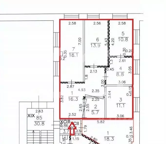 Помещение свободного назначения в Москва Холодильный пер., 3к1с3 (85 ... - Фото 2