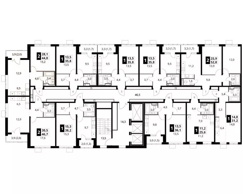 1-к кв. Московская область, Ленинский городской округ, д. Сапроново ... - Фото 2