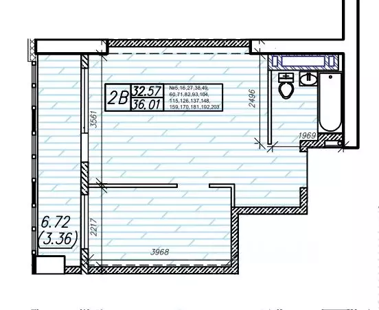 2-к кв. Приморский край, Владивосток Станционная ул., 11А (36.01 м) - Фото 1
