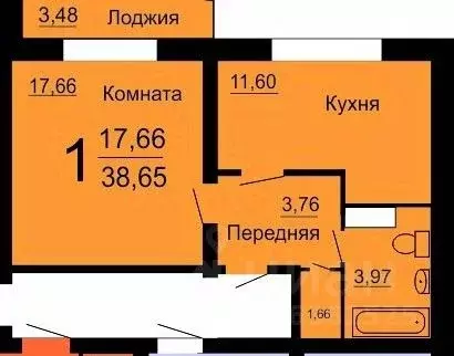 1-к кв. Челябинская область, Сосновский муниципальный округ, д. ... - Фото 2