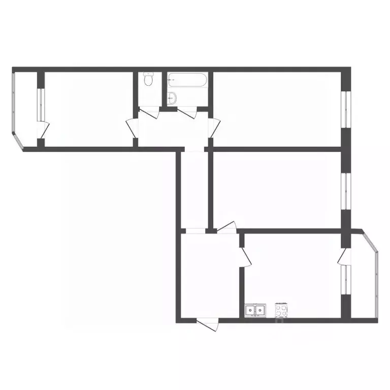 3-к кв. Тюменская область, Тюмень Восточный-2 мкр, ул. Ивана Словцова, ... - Фото 2