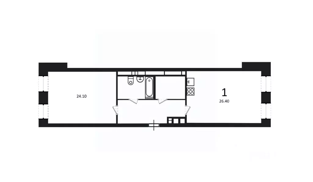 1-к кв. Москва ул. Светланова, 11к2 (70.4 м) - Фото 2