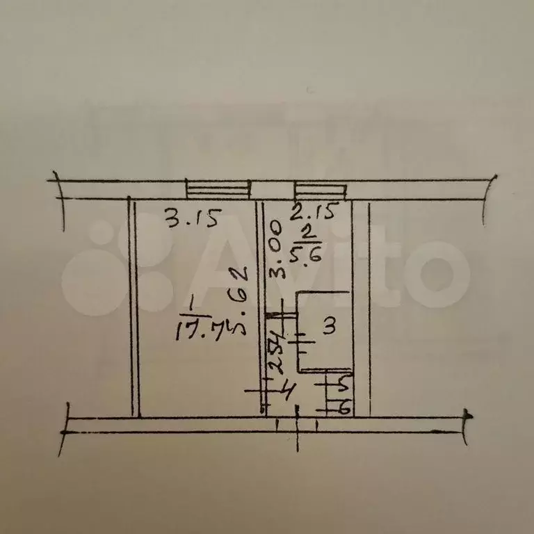 1-к. квартира, 30 м, 4/5 эт. - Фото 0