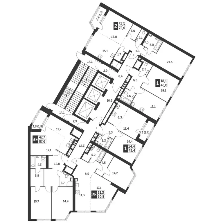 2-к кв. Москва ул. Академика Волгина, 2С1 (72.0 м) - Фото 1