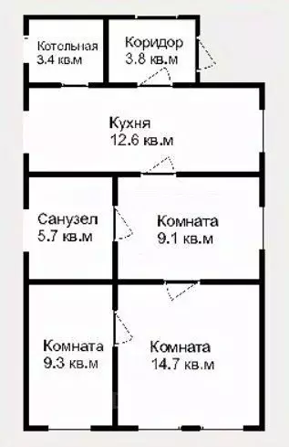 Дом в Краснодарский край, Крымск ул. 3-я Фадеева, 6 (59 м) - Фото 1