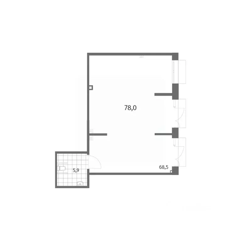 Помещение свободного назначения в Санкт-Петербург ул. Шкиперский ... - Фото 2