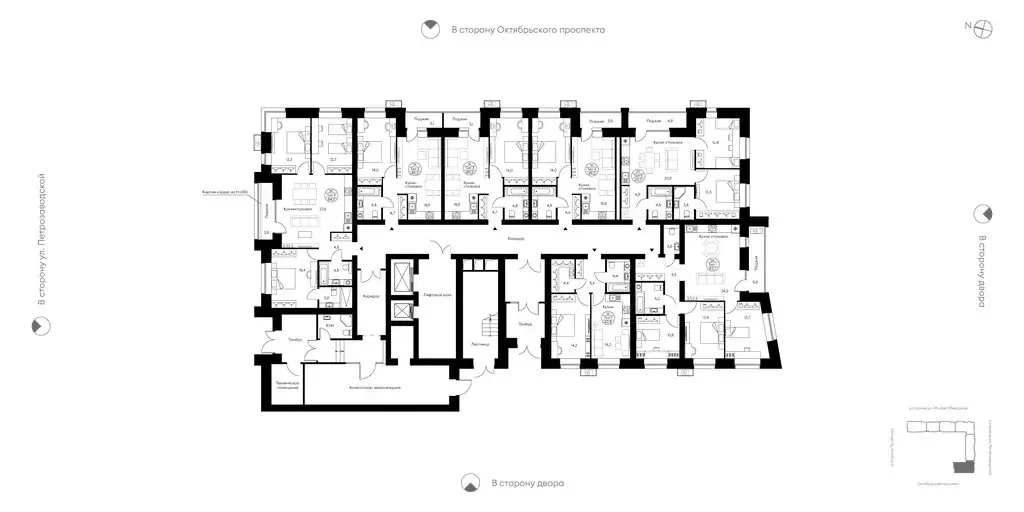 2-комнатная квартира: Сыктывкар, Октябрьский проспект, 139 (63.7 м) - Фото 2