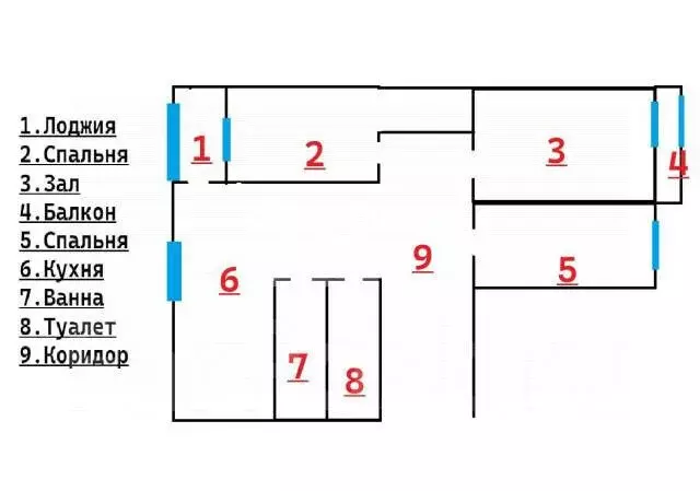 3-комнатная квартира: Владивосток, Океанский проспект, 110 (66.3 м) - Фото 1