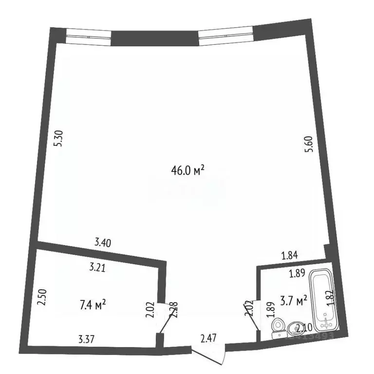 Студия Краснодарский край, Геленджик Крымская ул., 3к2 (57.5 м) - Фото 1