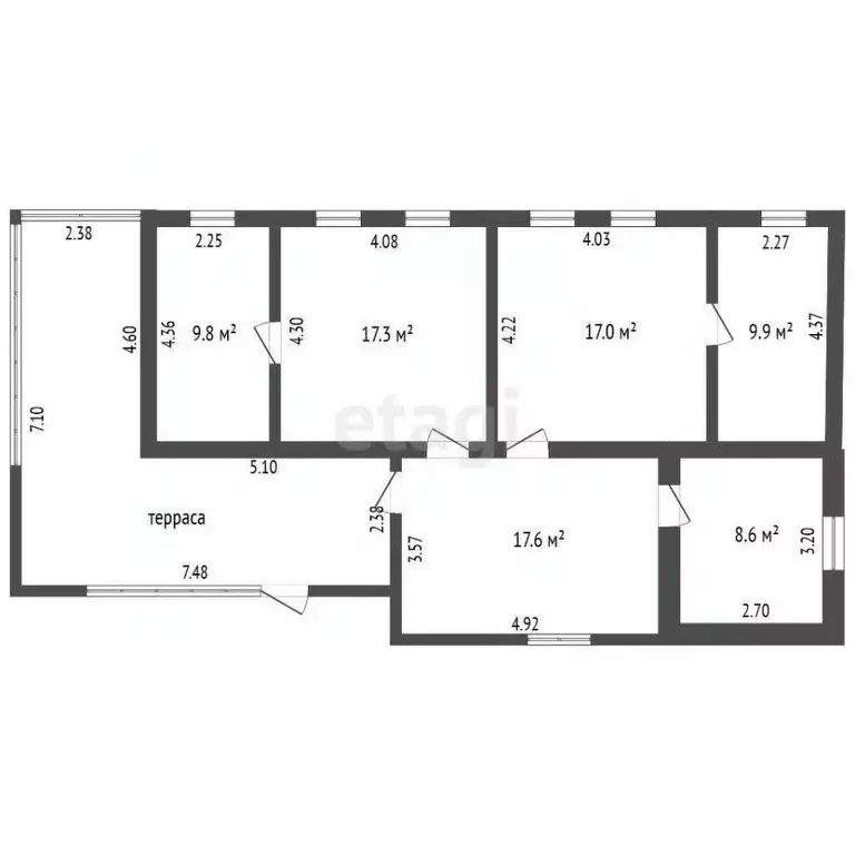 Дом в Калужская область, Мещовск ул. Пушкина, 14 (80 м) - Фото 2