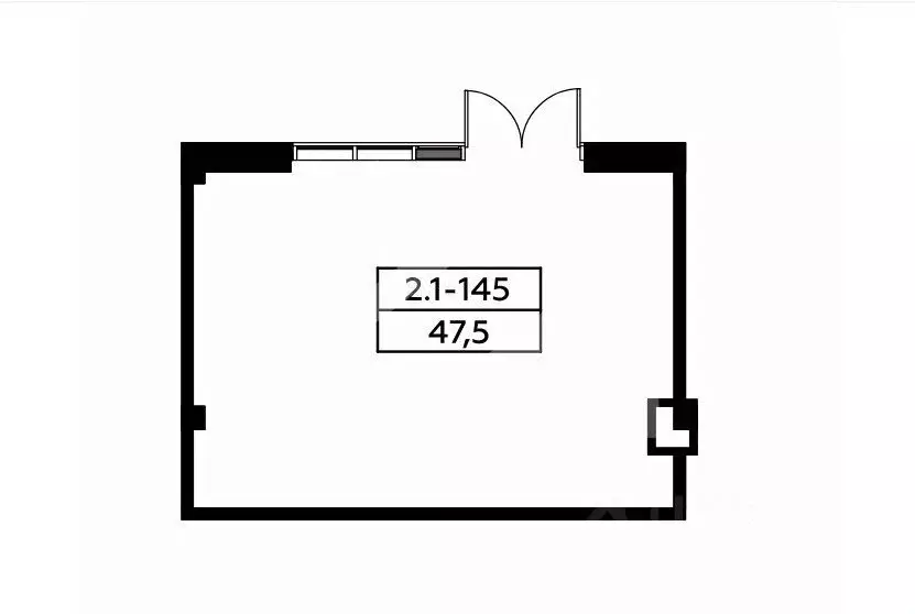 Помещение свободного назначения в Москва БК Прокшино тер., 2 (48 м) - Фото 2