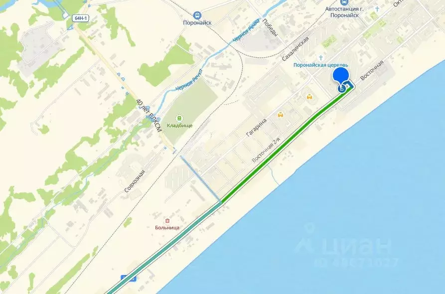 2-к кв. Сахалинская область, Поронайск Восточная ул., 110 (45.0 м) - Фото 2