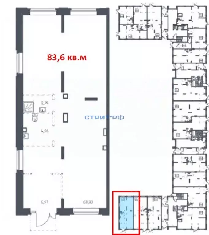 Торговая площадь в Москва ул. Алхимовская, 1к4 (84 м) - Фото 2