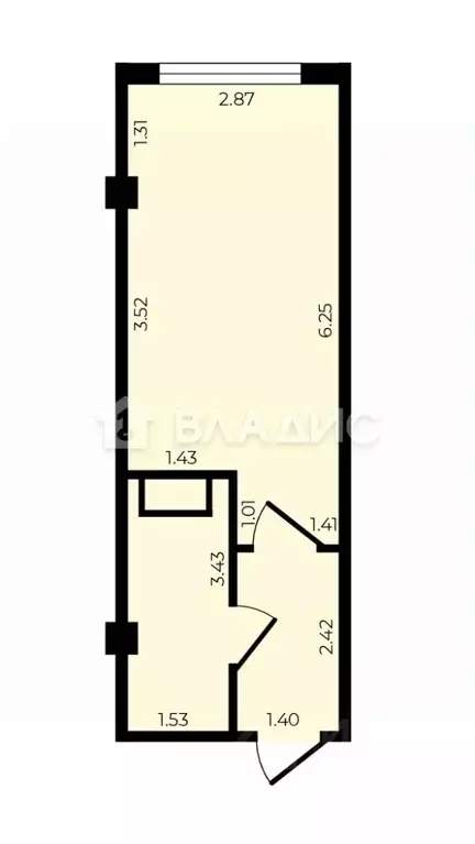 Студия Ленинградская область, Мурино Всеволожский район, ул. Шоссе в ... - Фото 2