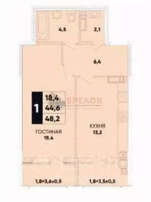 1-к кв. Ростовская область, Ростов-на-Дону ул. Берберовская, 28с1 ... - Фото 2