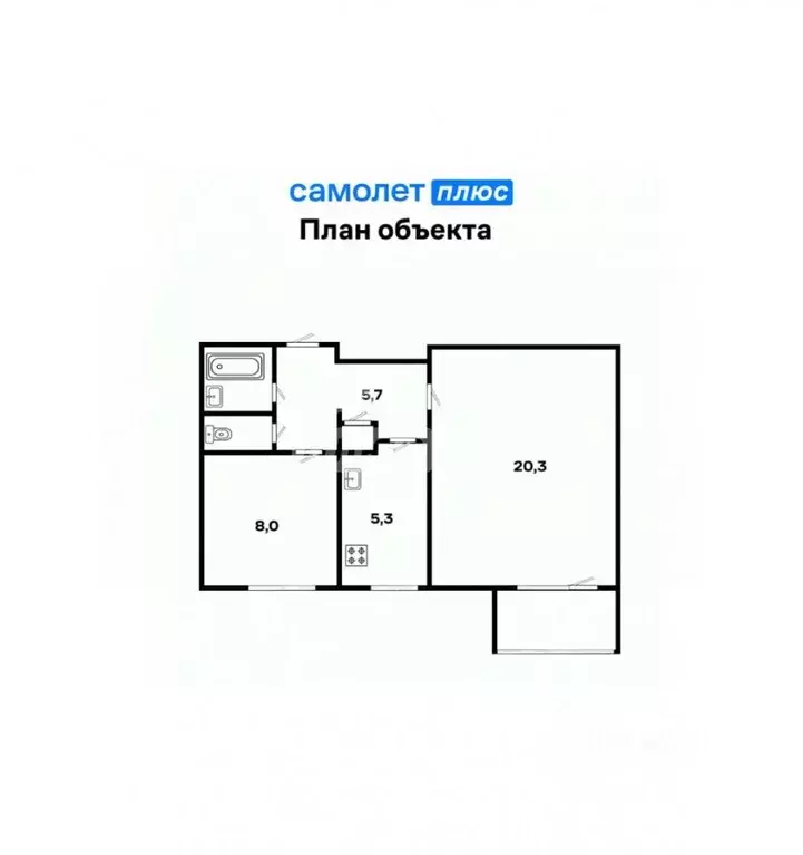 2-к кв. Свердловская область, Екатеринбург ул. Серафимы Дерябиной, 17 ... - Фото 2