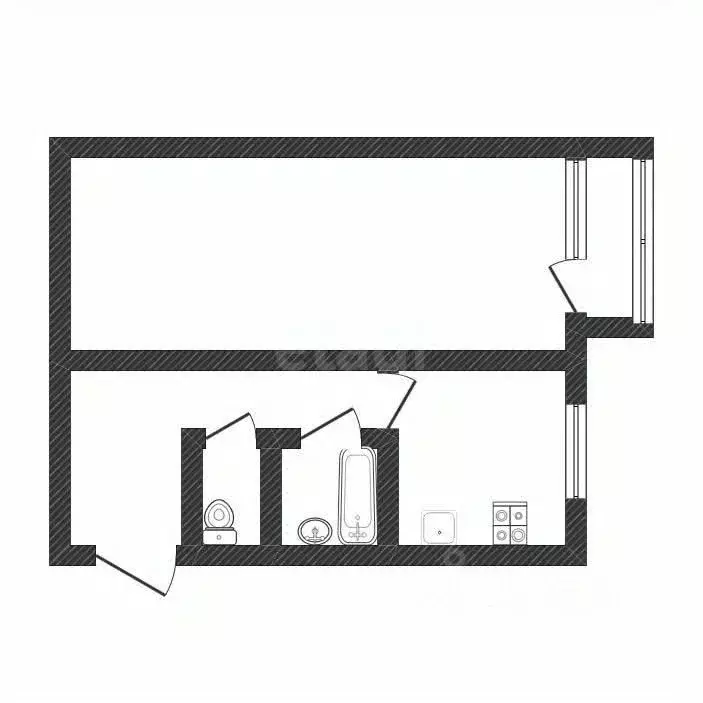 1-к кв. Тверская область, Конаково ул. Гагарина, 7 (32.0 м) - Фото 1