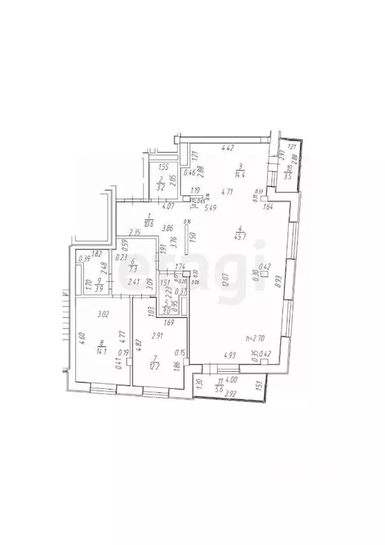 3-к кв. Ханты-Мансийский АО, Ханты-Мансийск ул. Коминтерна, 17 (114.4 ... - Фото 1