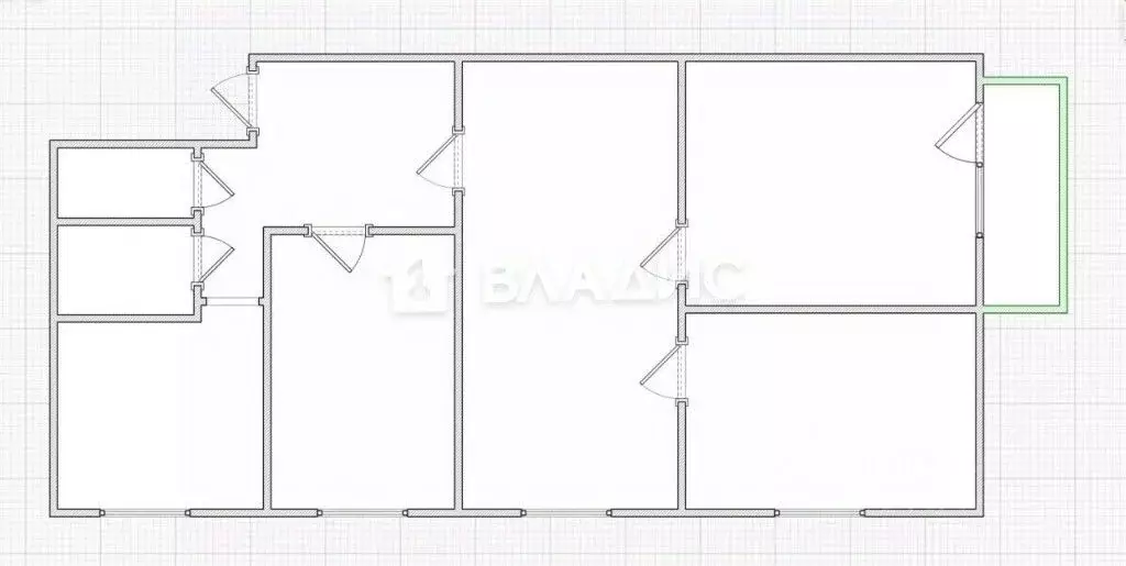 4-к кв. Пензенская область, Пенза ул. Богданова, 52 (61.9 м) - Фото 2