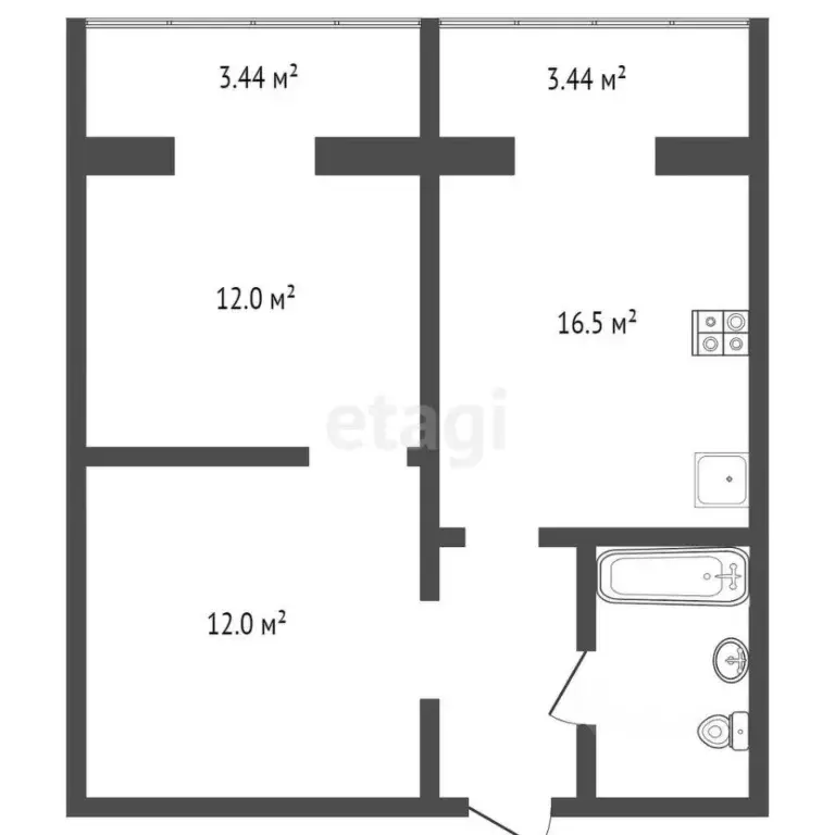 1-к кв. Ханты-Мансийский АО, Сургут ул. Генерала Иванова, 3/1 (36.8 м) - Фото 1