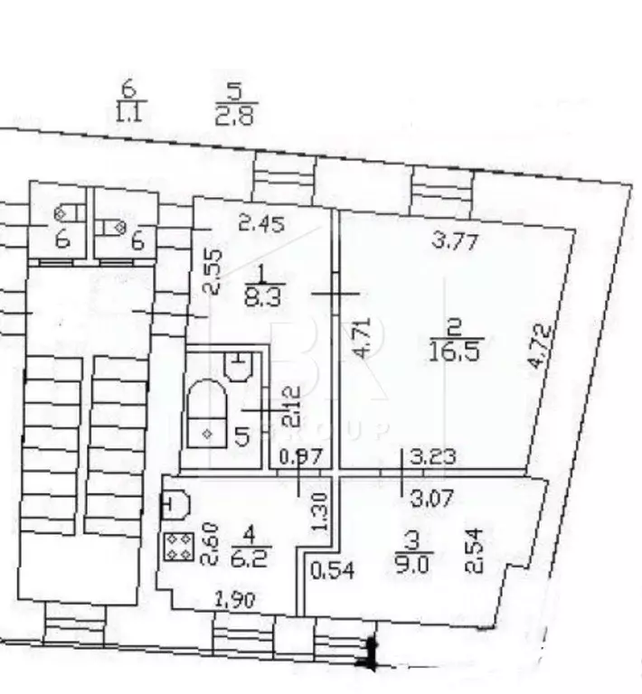 2-к кв. Санкт-Петербург Литейный просп., 35 (43.9 м) - Фото 1