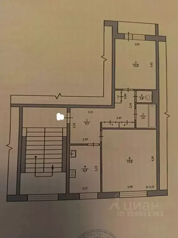 2-к кв. Амурская область, Серышевский муниципальный округ, с. Томское ... - Фото 1