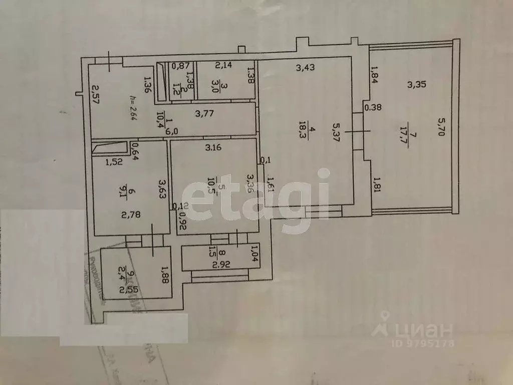 3-к кв. Татарстан, Казань Чистопольская ул., 61а (74.1 м) - Фото 1