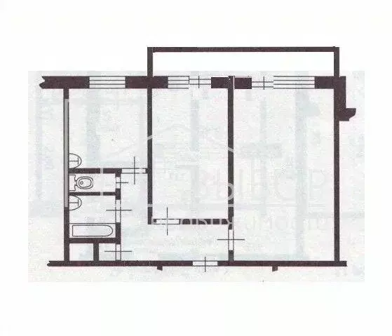 2-к кв. Томская область, Томск тракт Иркутский, 85 (54.1 м) - Фото 1