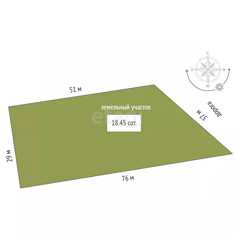 Участок в Крым, Ленинский район, с. Калиновка ул. Южная (18.45 сот.) - Фото 2