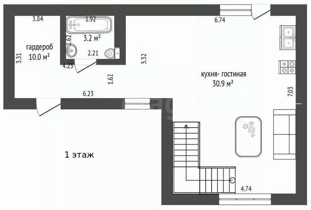 Таунхаус в Оренбургская область, Оренбург ул. Нижняя, 4 (109 м) - Фото 2