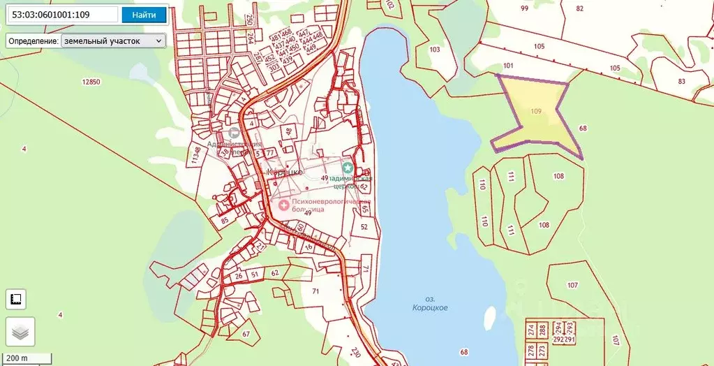 Участок в Новгородская область, Валдайский район, Короцкое с/пос  (6.0 ... - Фото 1