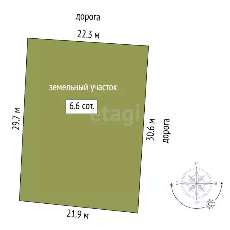 Участок в Тюменская область, Тюмень Тополек СНТ, 7-я линия, 197А (6.61 ... - Фото 2