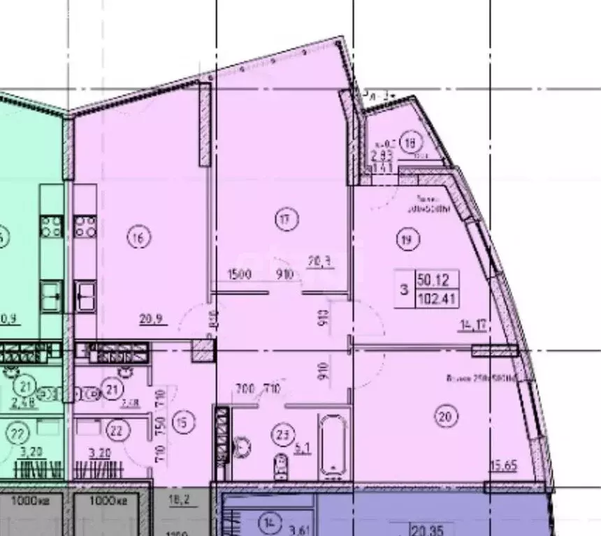 3-комнатная квартира: Казань, Танковая улица, 2 (102 м) - Фото 1