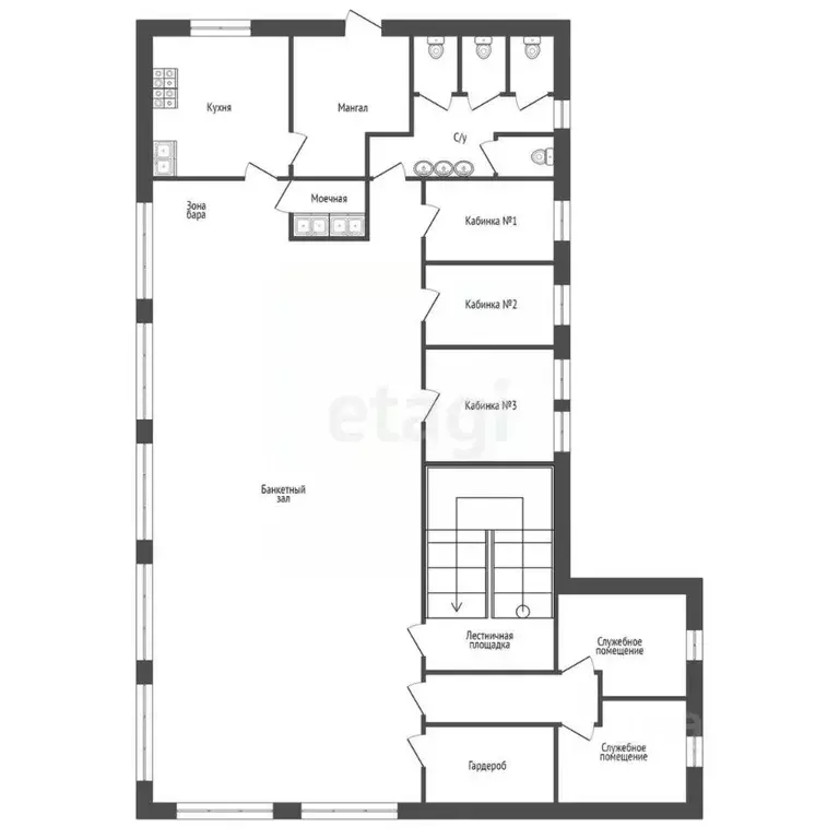 Торговая площадь в Тюменская область, Тобольск 10-й мкр, 75 (327 м) - Фото 1