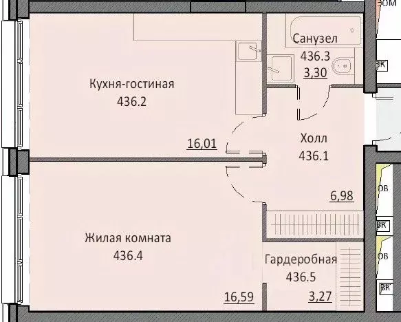 1-к кв. Москва Автозаводская ул., 24К1 (46.12 м) - Фото 0