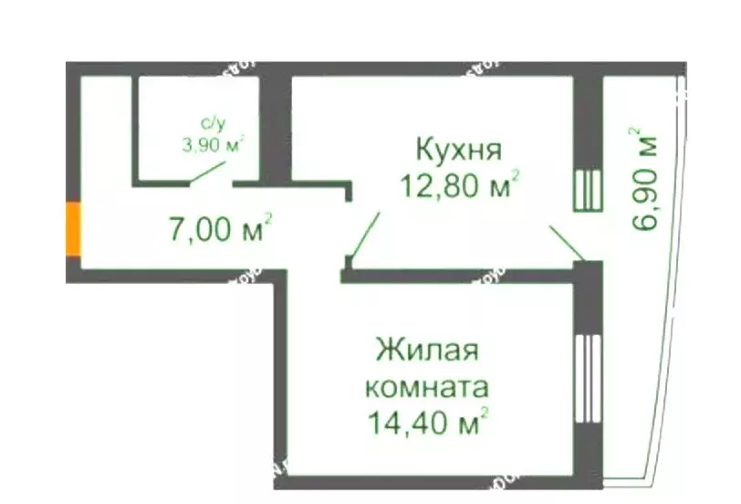 1-комнатная квартира: Ростов-на-Дону, улица Нансена, 103/1 (40.2 м) - Фото 0